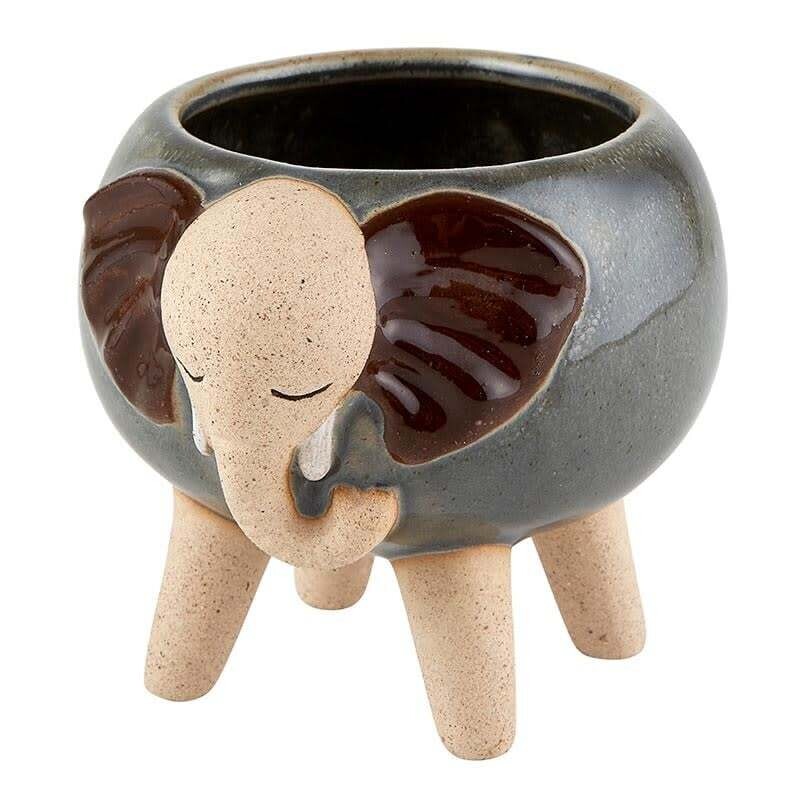 Animal Planter - White Elephant