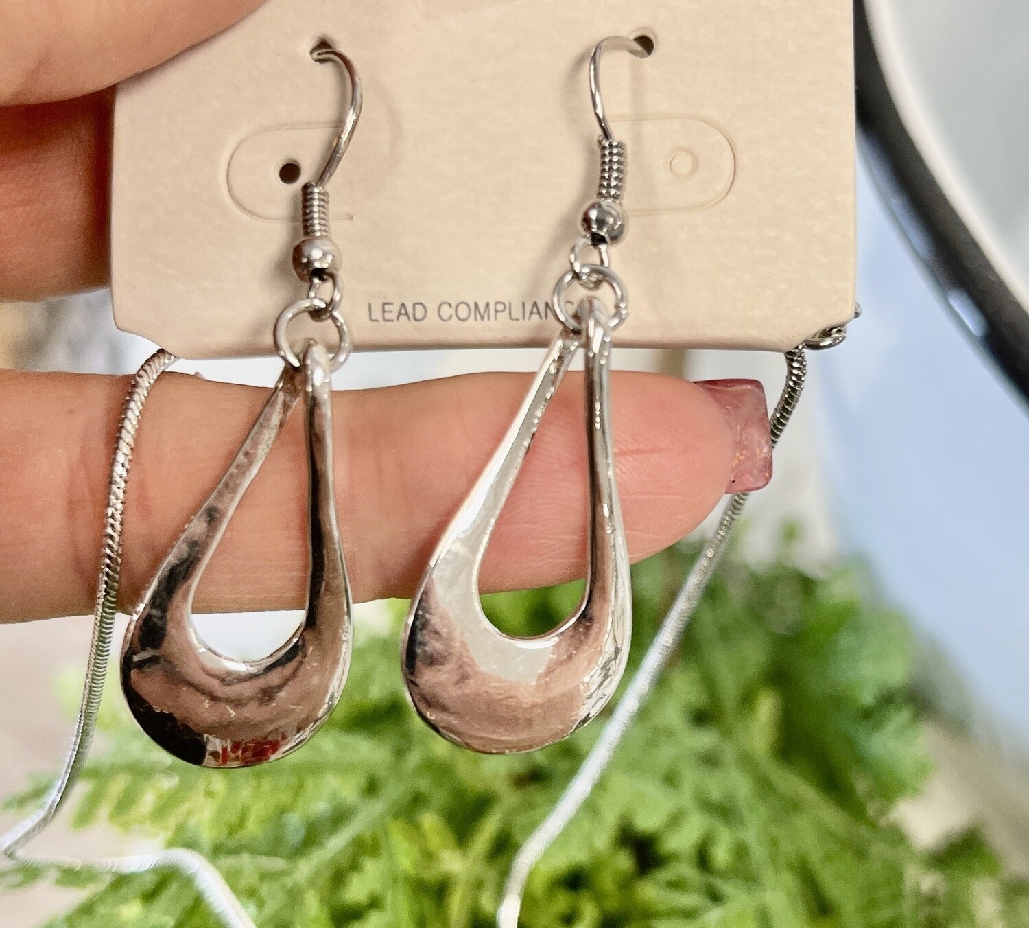Tear Drop Silver Necklace