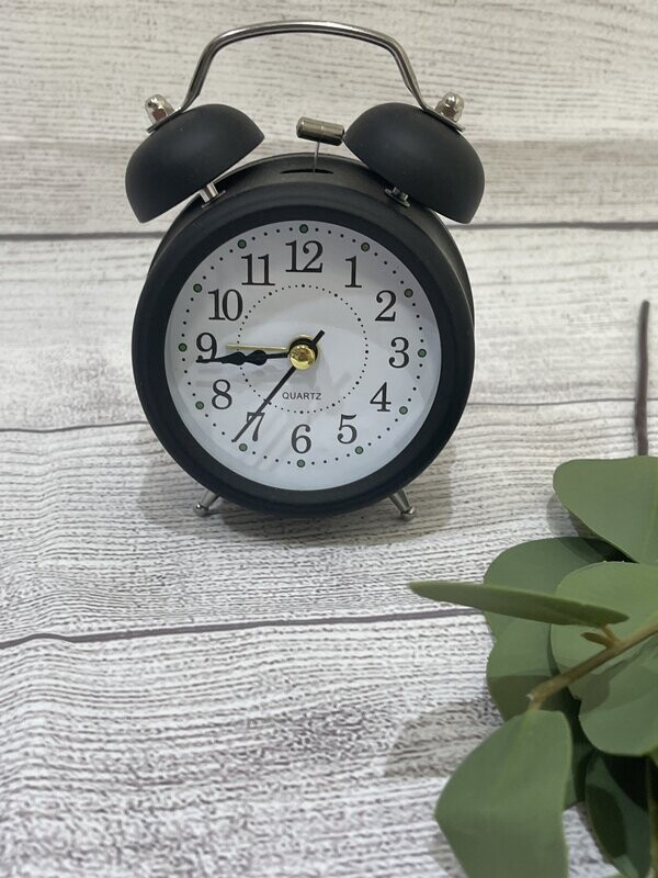 Black Small Desk Clock