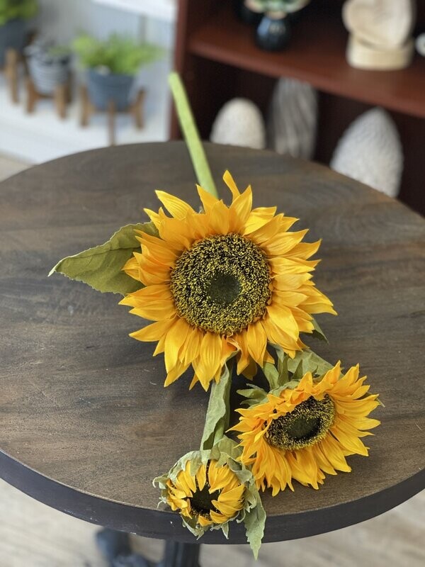 33&quot; Large Sunflower &amp; Bud Spray