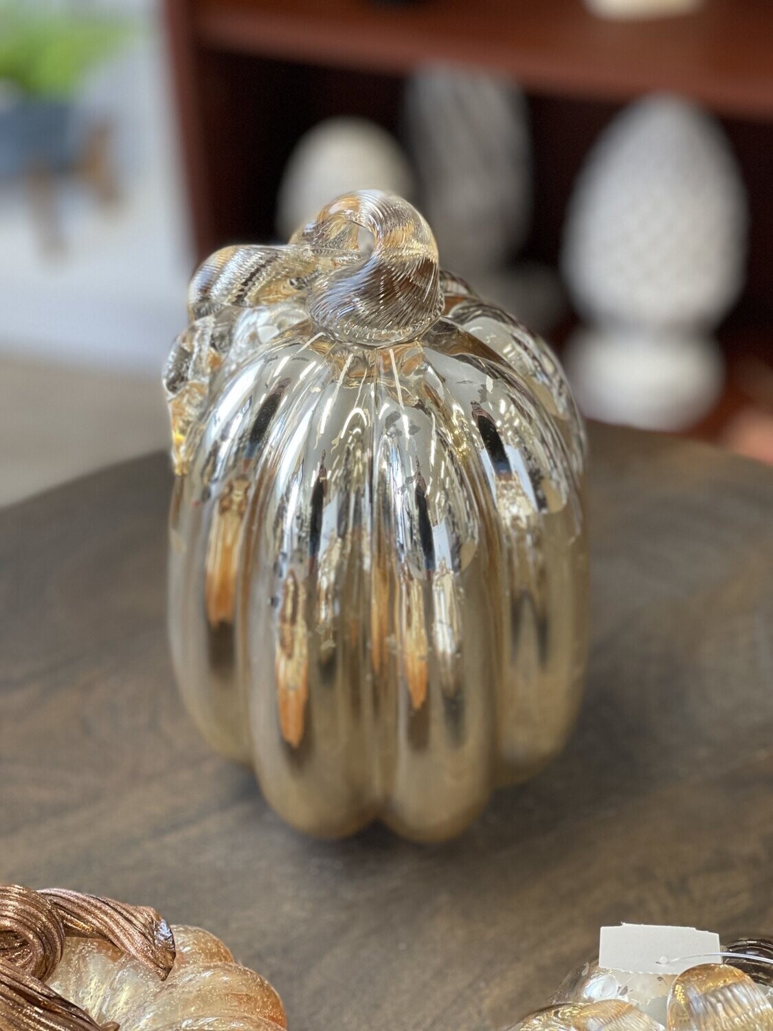 Glass Gold  Pumpkin