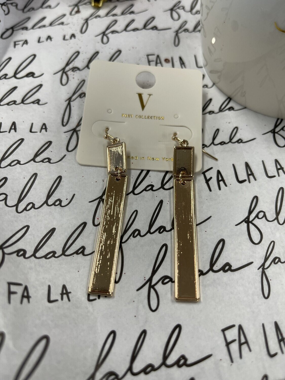 Gold Dangling Earrings
