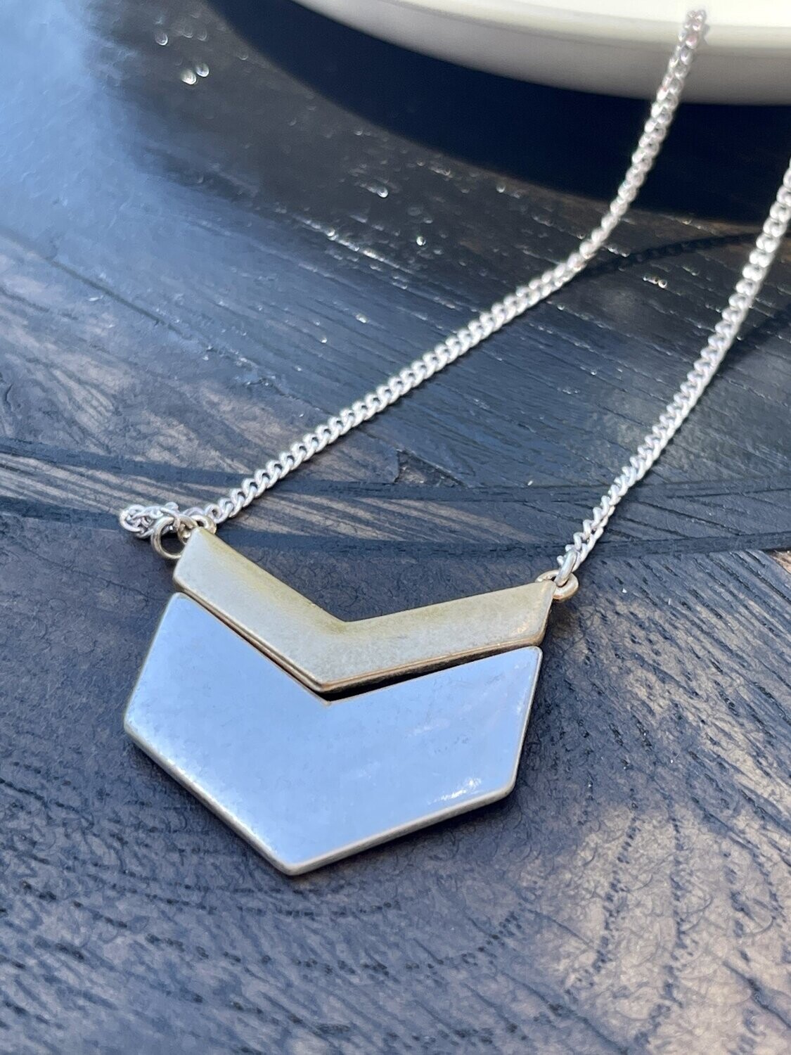 Chevron Gold and Silver