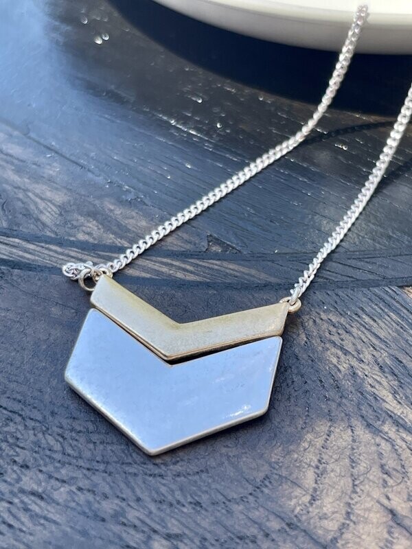 Chevron Gold and Silver