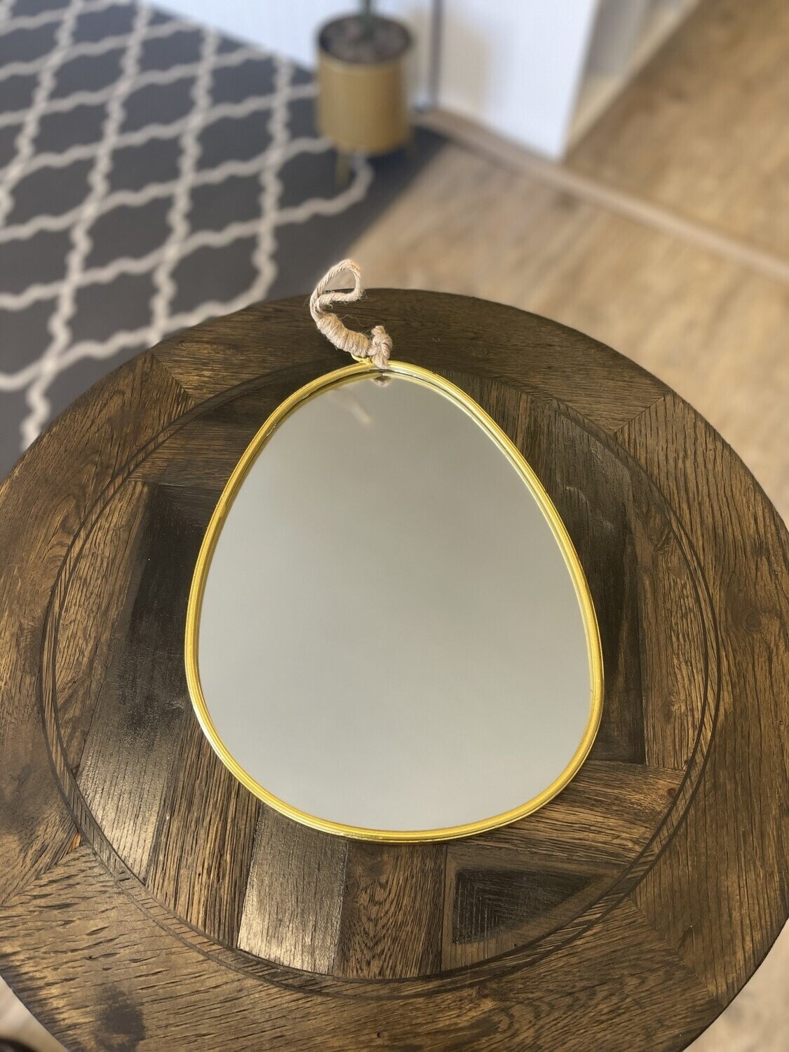 Gold Pebble Mirror