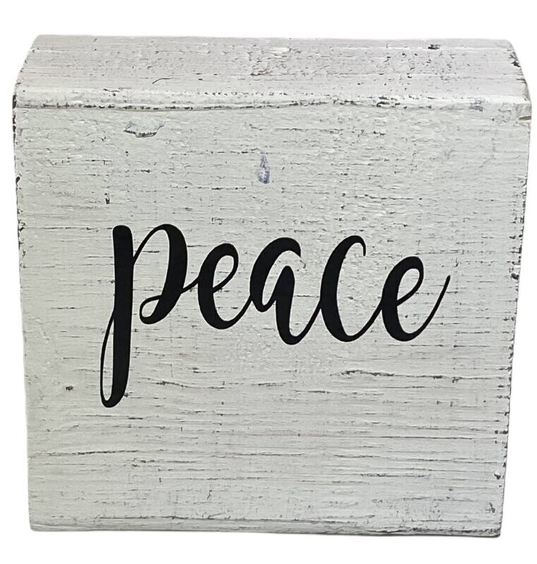Peace Wood Sign