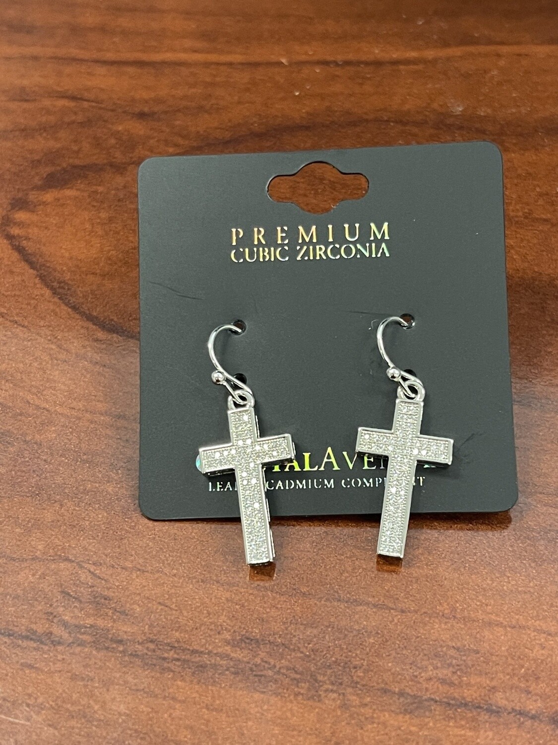 Silver Cross Earrings