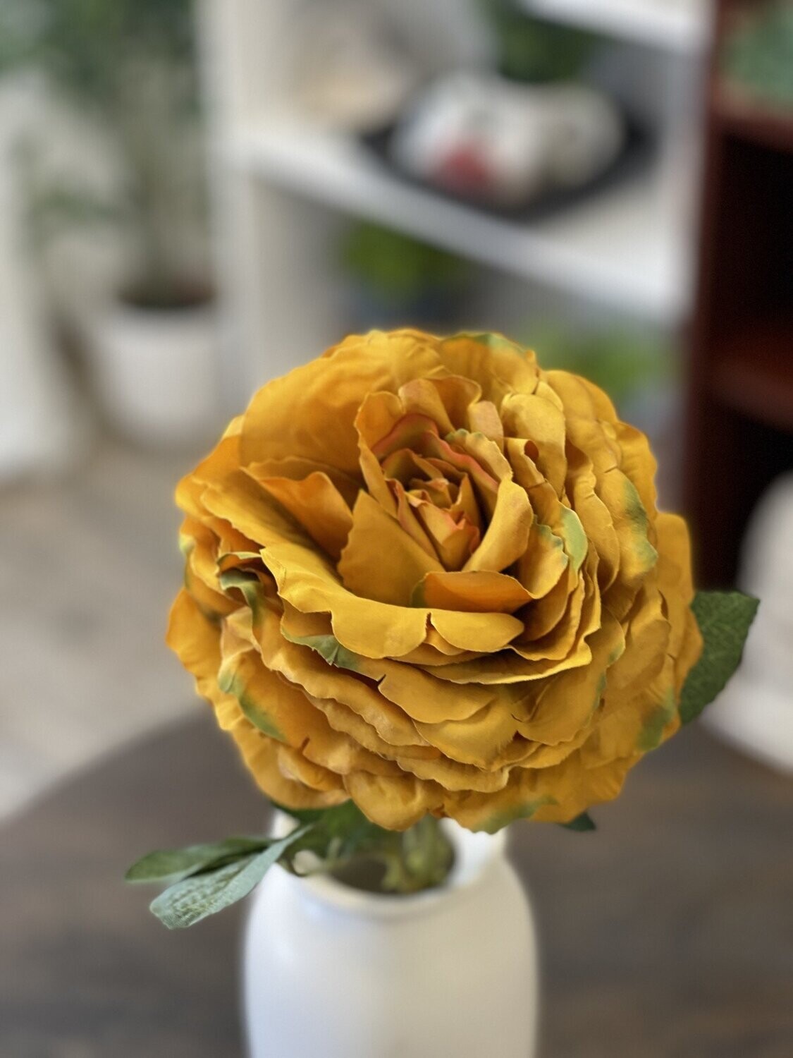 Big Size Rose Old Gold Stem