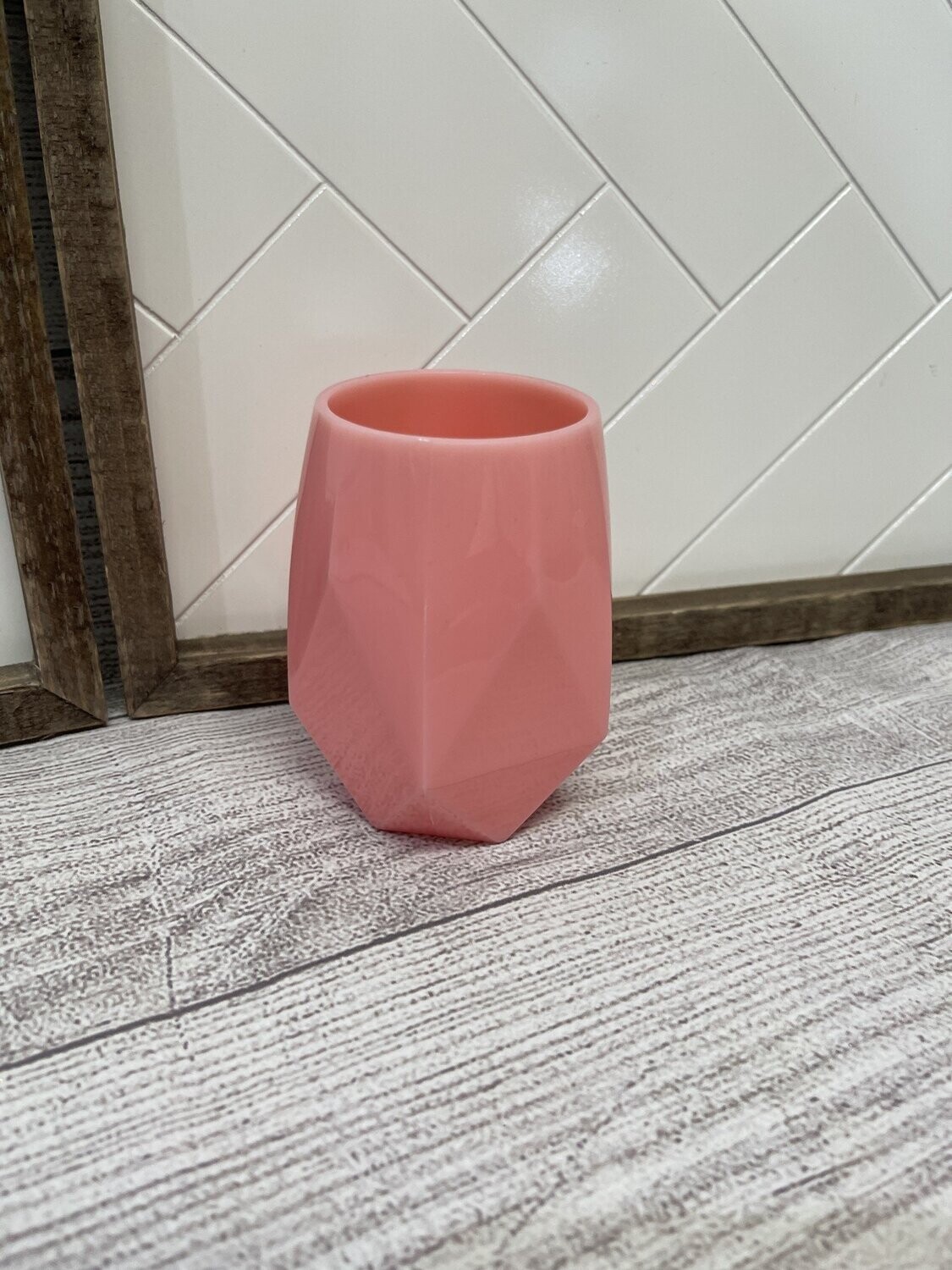 Pink Silicone Wine Cup