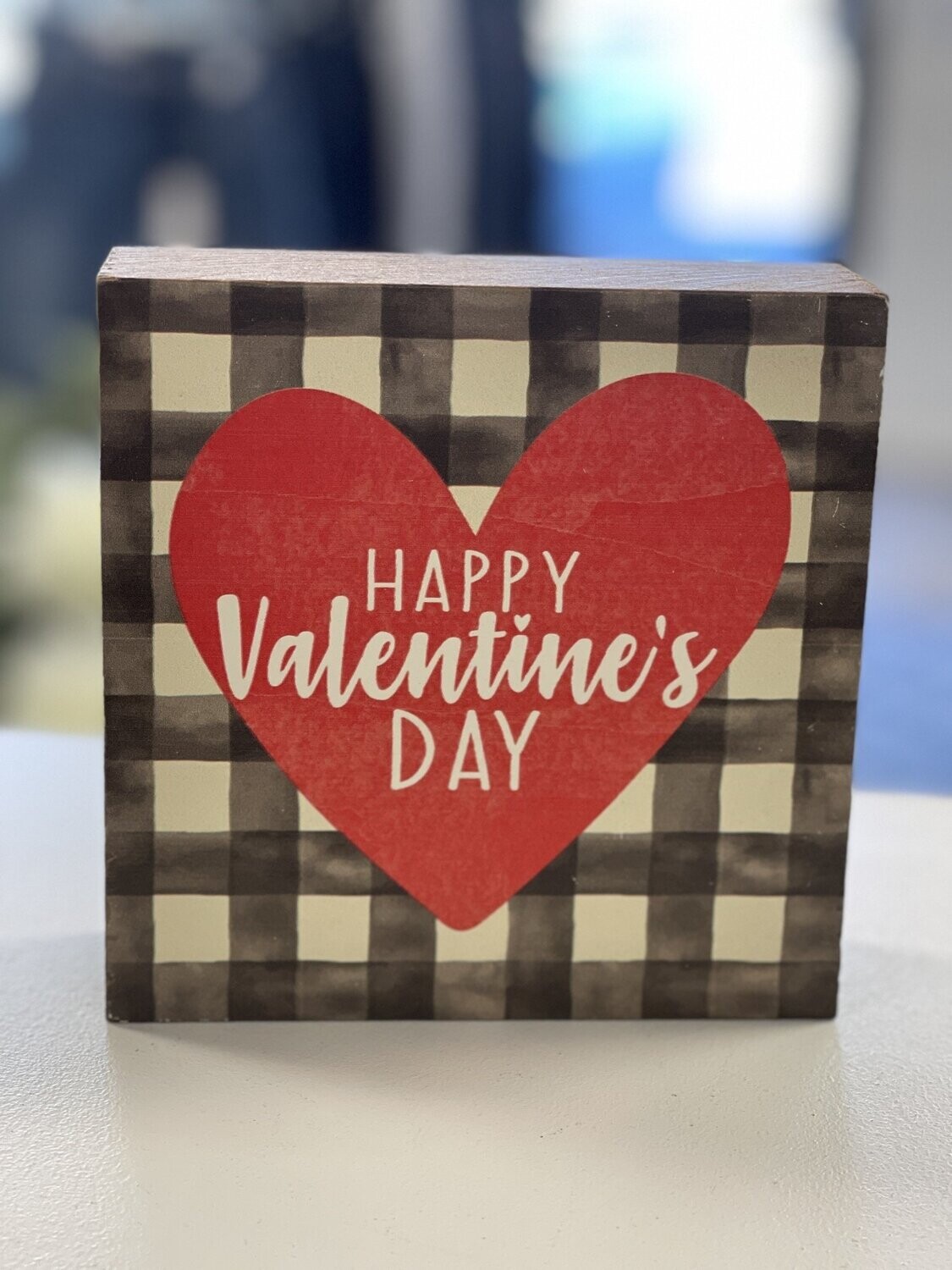 Happy Valentine&#39;s Day Plaid