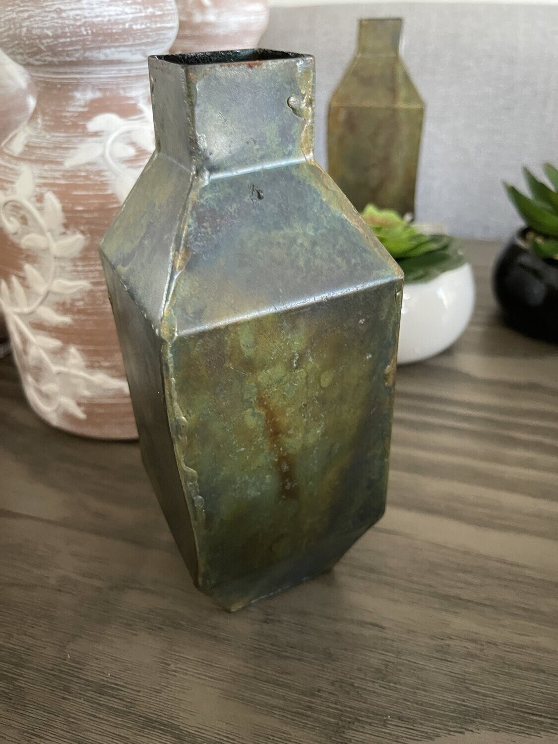 Metal Vase-Green