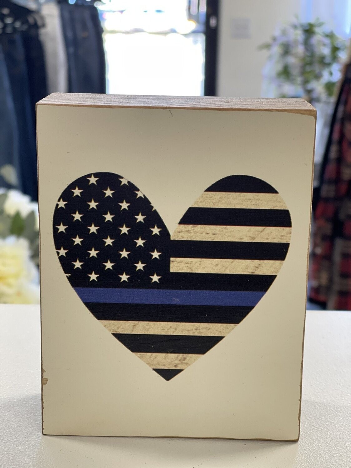 Heart w/ Blue Stripe