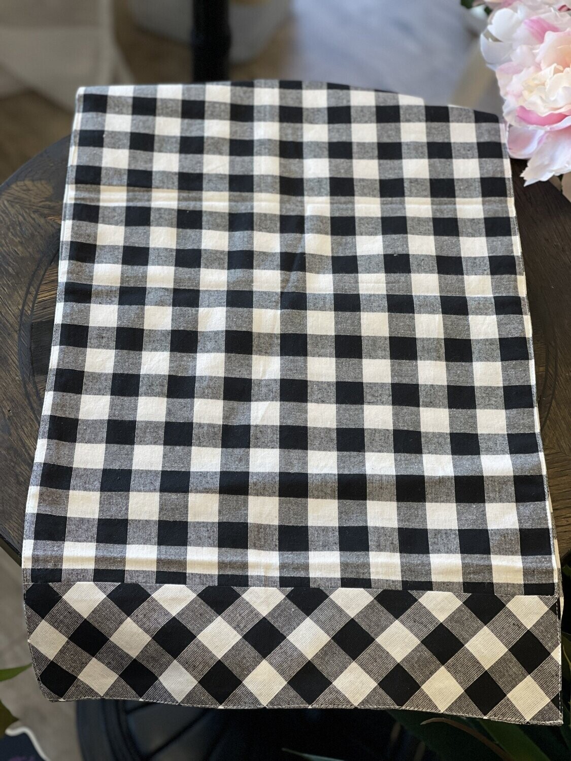 Vintage Check Black Runner