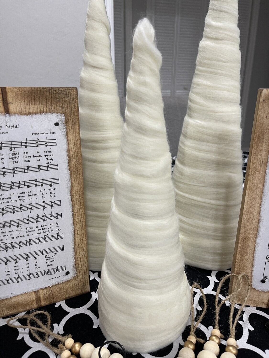 Off White Christmas Tree - Large