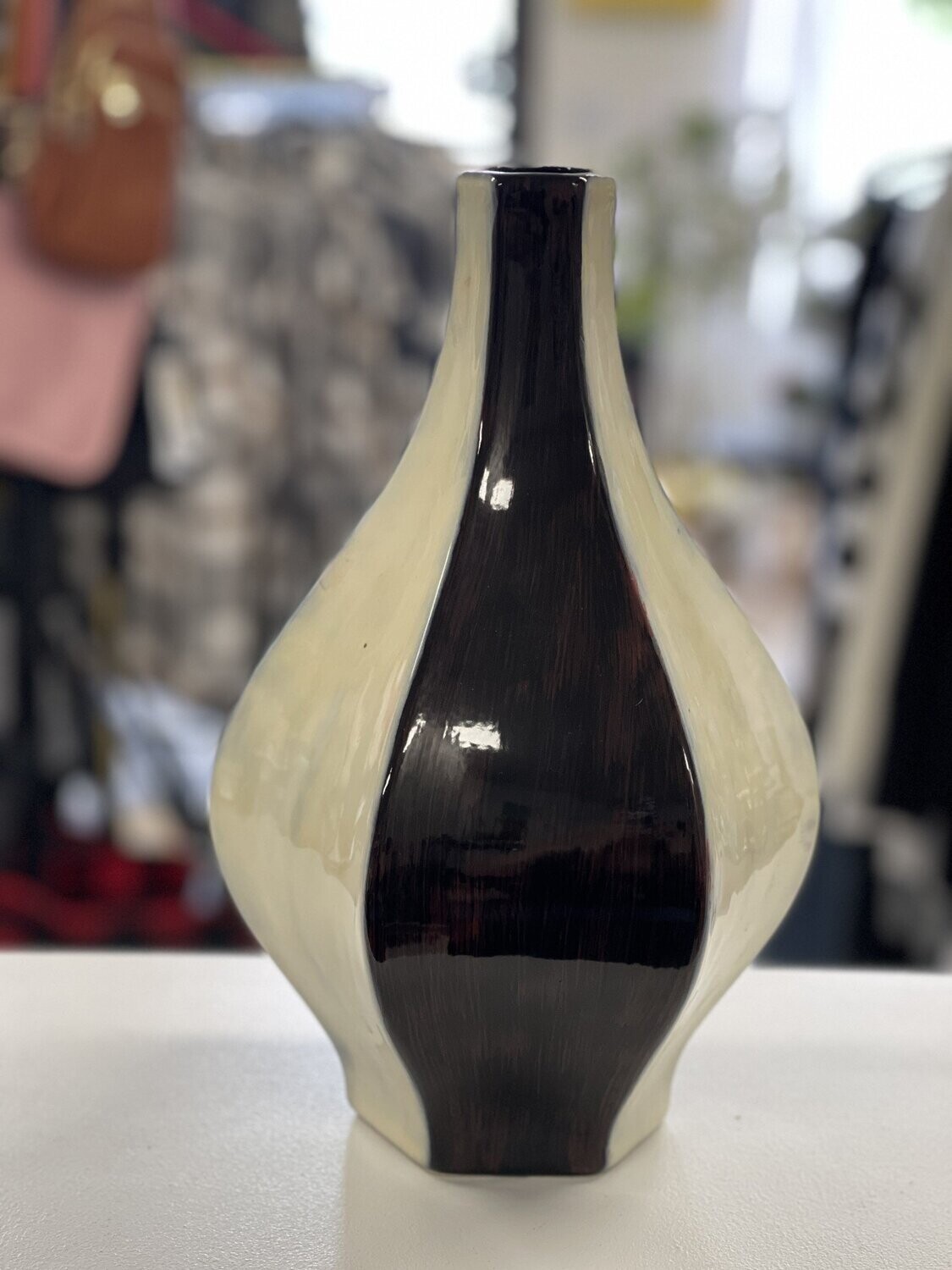 Black/ Ivory Vase