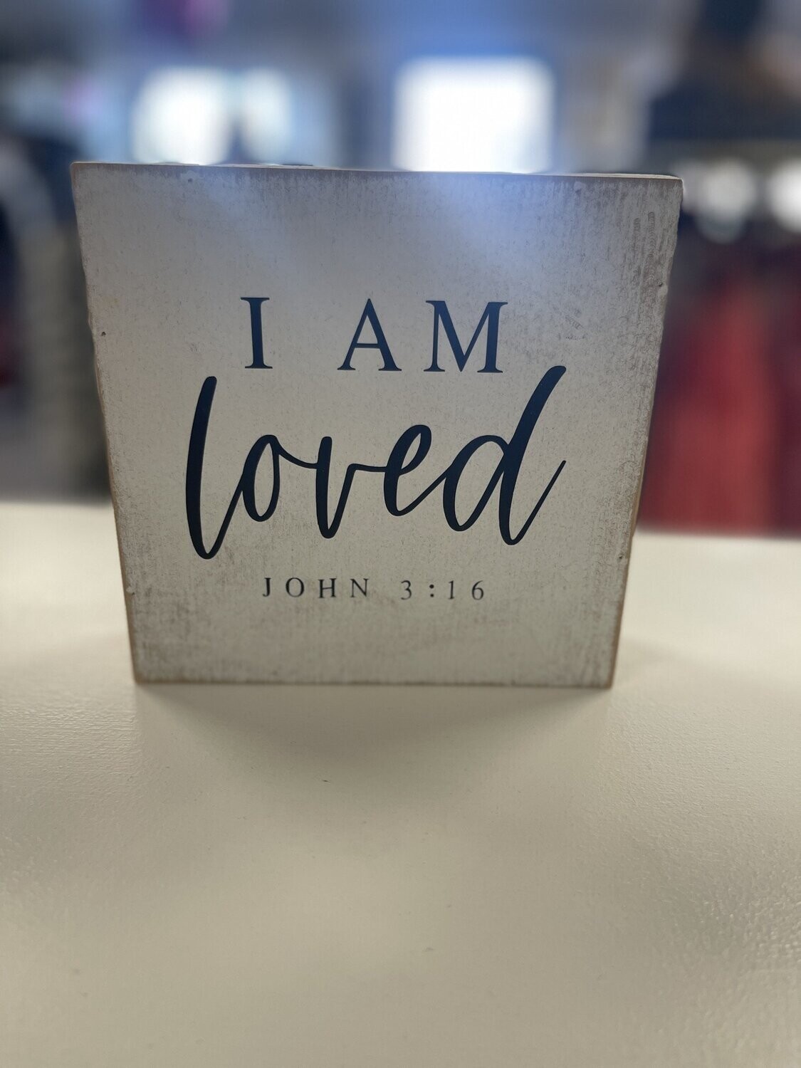 &quot; I Am Loved&quot; Wood Sign Decor