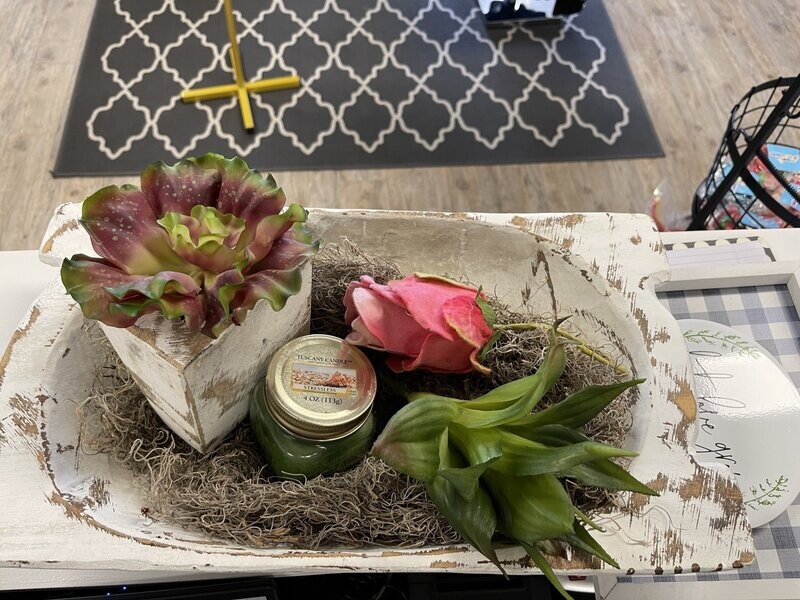 White Wooden Tray