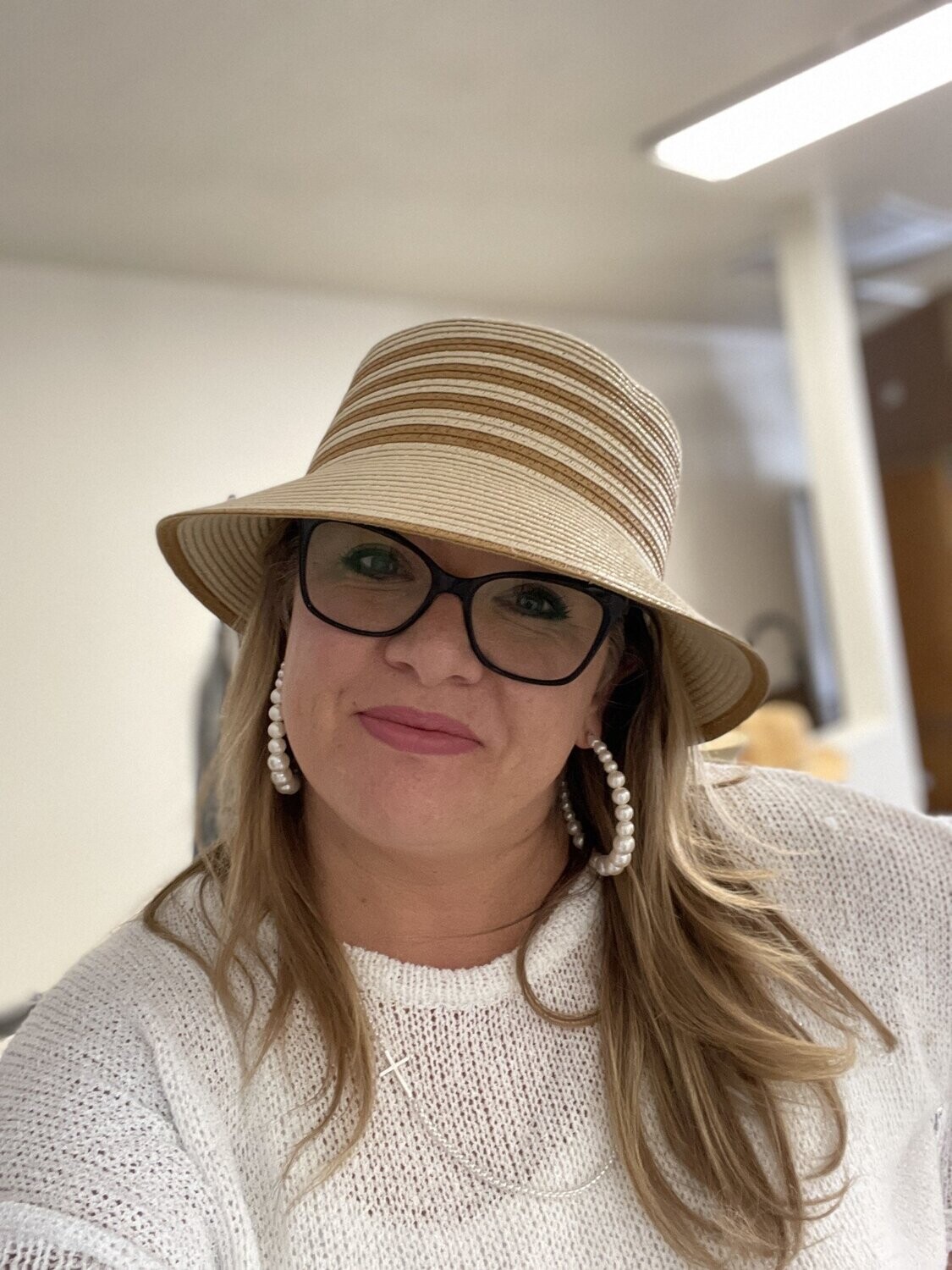Adeline Straw Bucket Hat