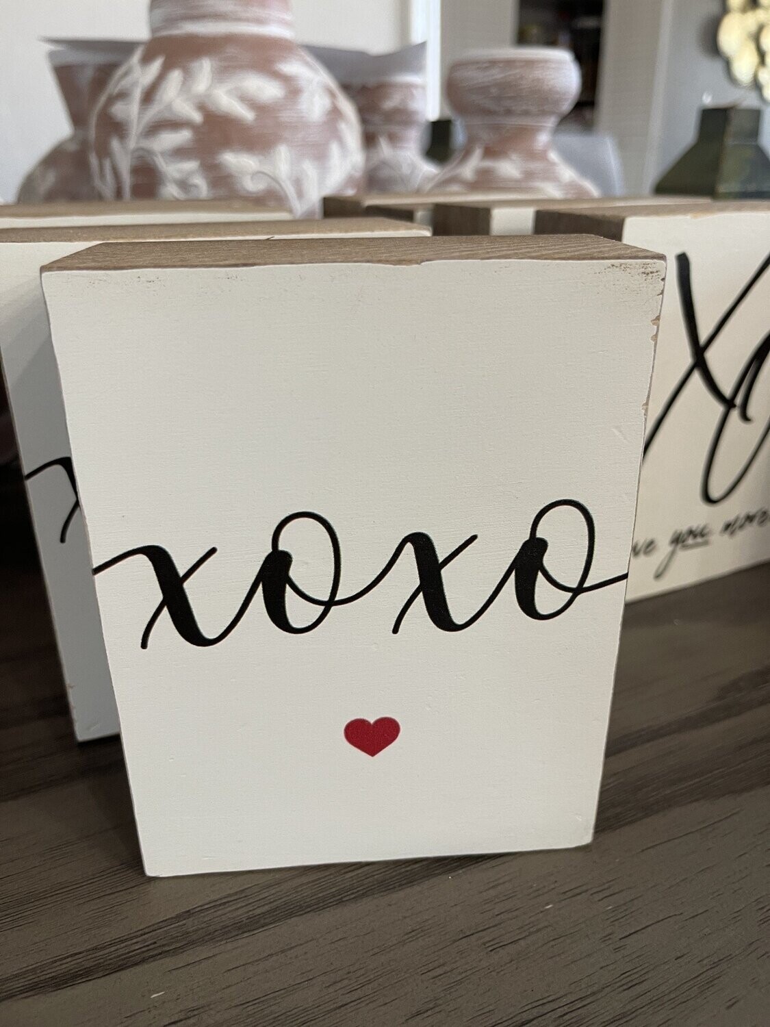 XOXO - Decorative Wooden  Block