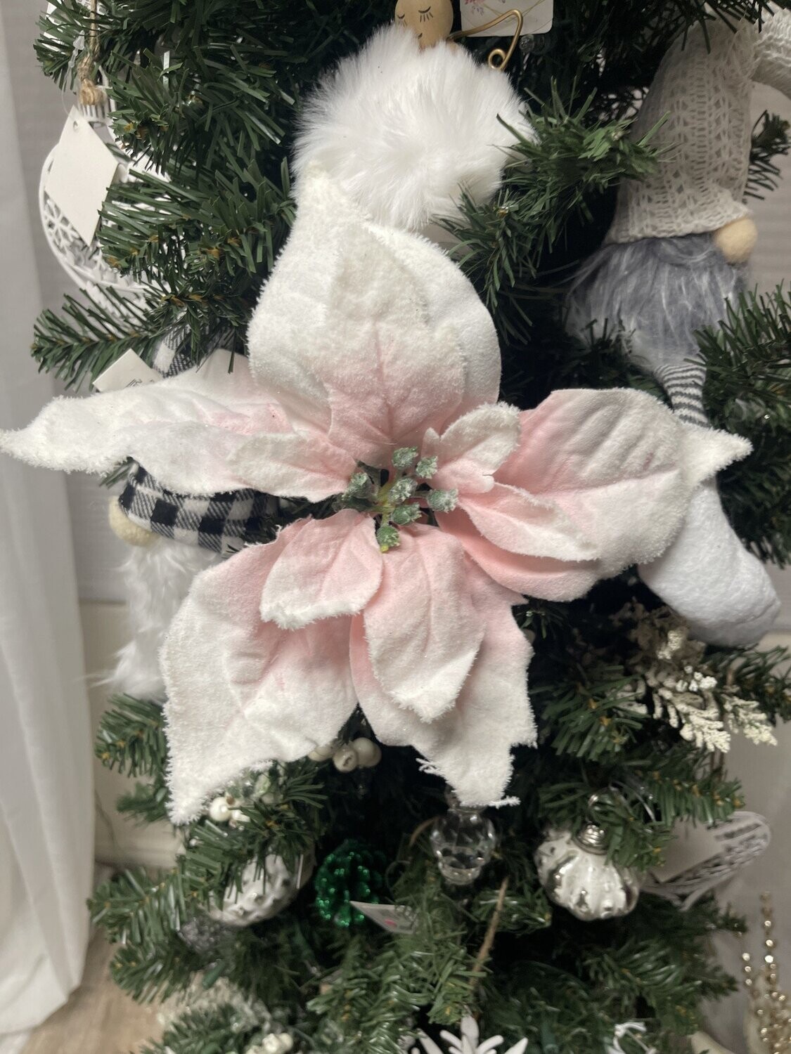 Pink Poinsettia Tree Pick