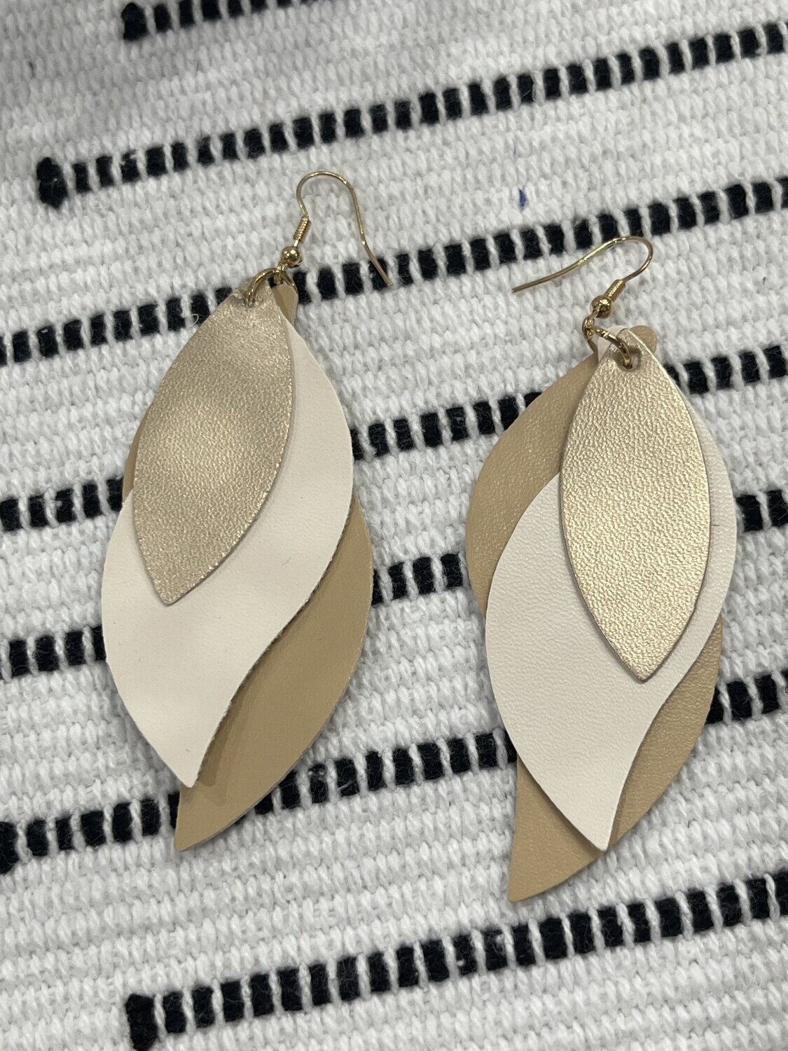 3 Layer Leaf  Design Neutral Colors