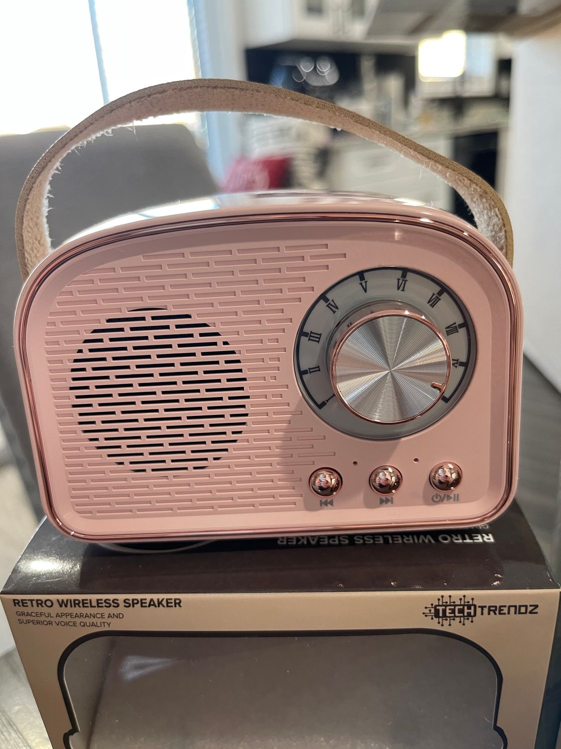Retro Bluetooth Speaker, Color: Baby Pink