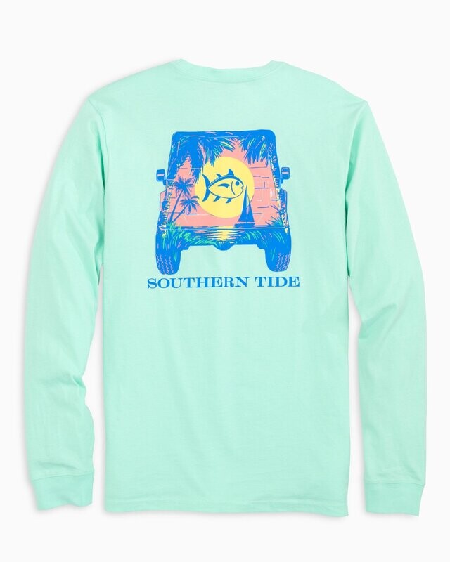 SUNSET JEEP TEE LS