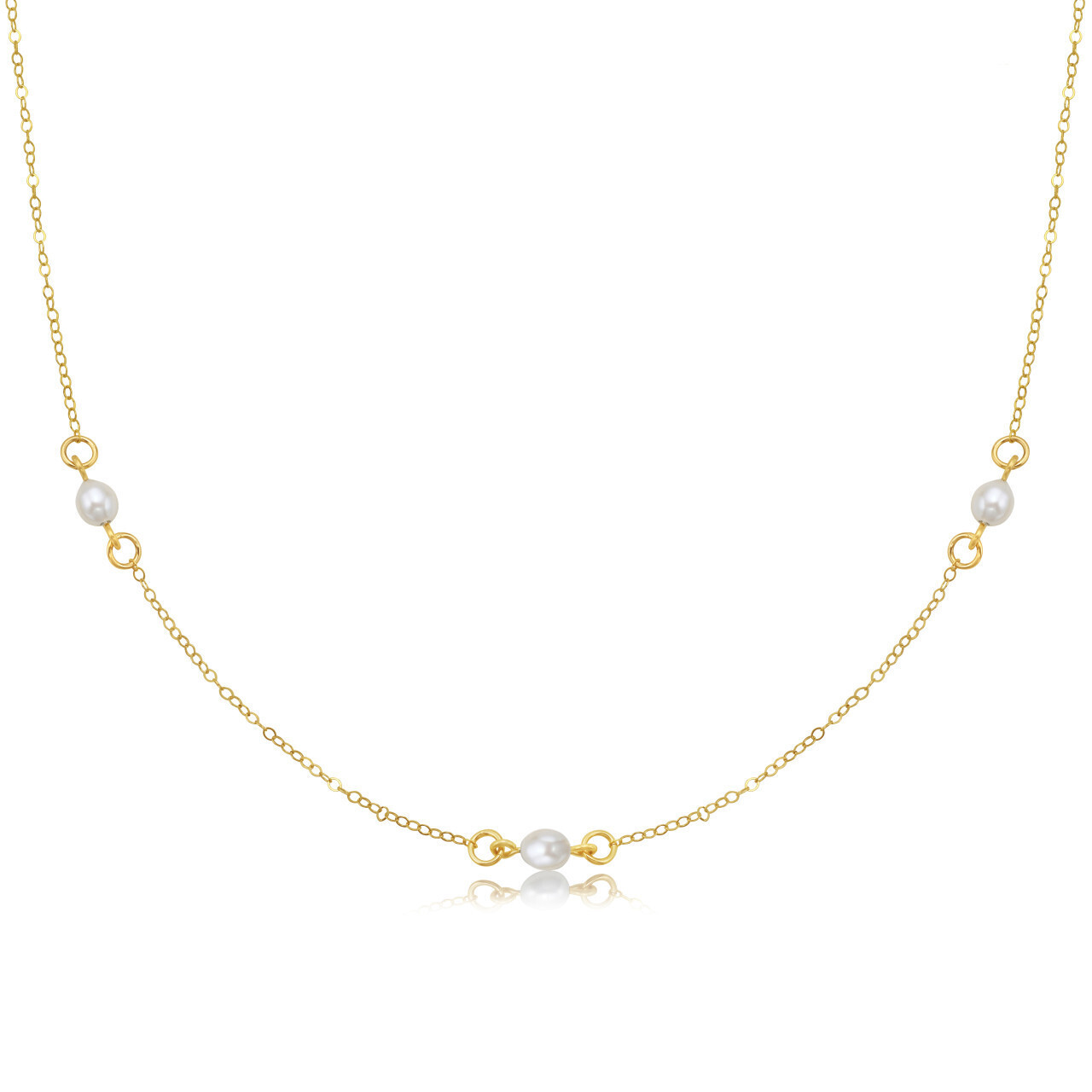 N180 - Bliss Necklace, Color: 14k AW, Size: 16&quot;