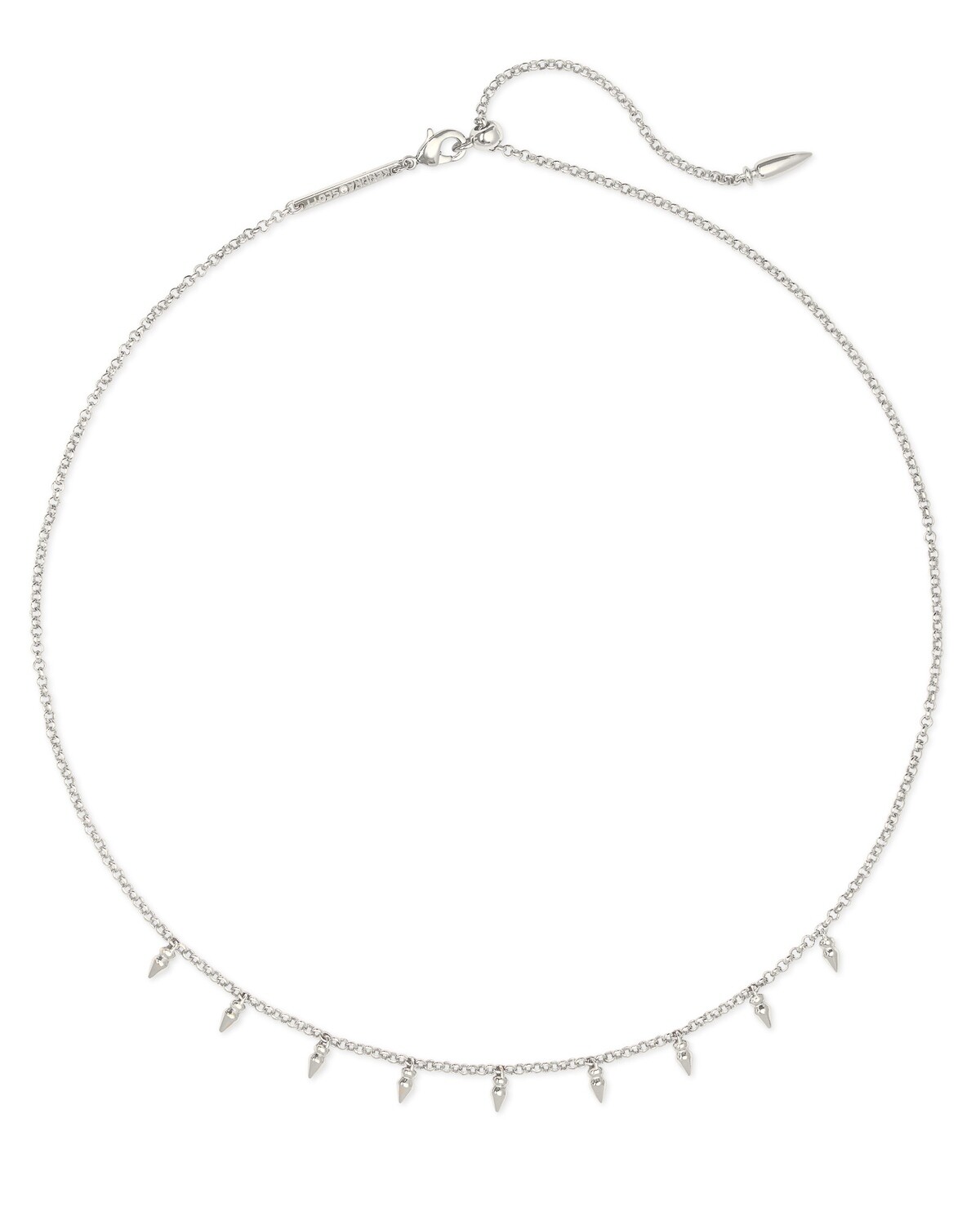 ADDISON CHOKER, Color: RHODIUM METAL, Size: ONE SIZE