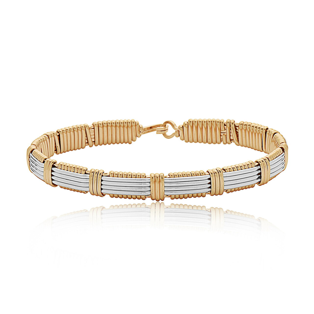 B560 - Adore Bracelet, Color: 14kAW/Silver, Size: 6.75