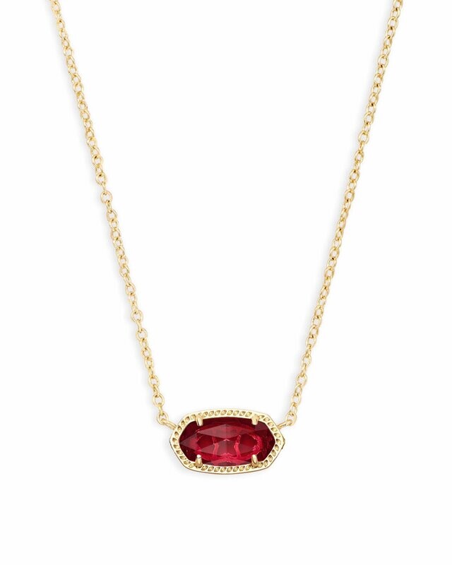 Elisa Necklace - Berry/Gold