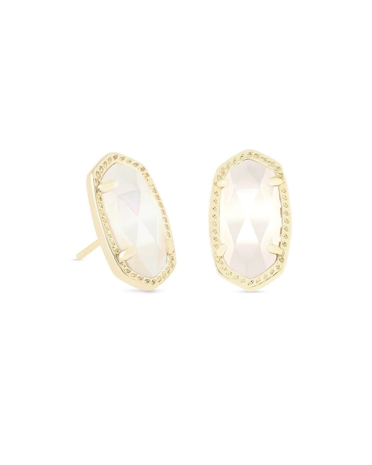 Ellie Earring - Ivory MOP/Gold
