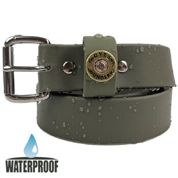 Waterproof Single Shot Belt, Color: Olive, Size: 30