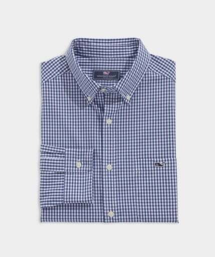 CLSSC FIT GINGHAM POPLIN SHIRT