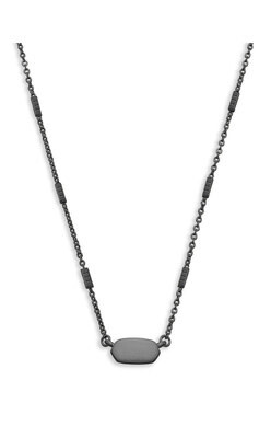 Fern Necklace - Gunmetal