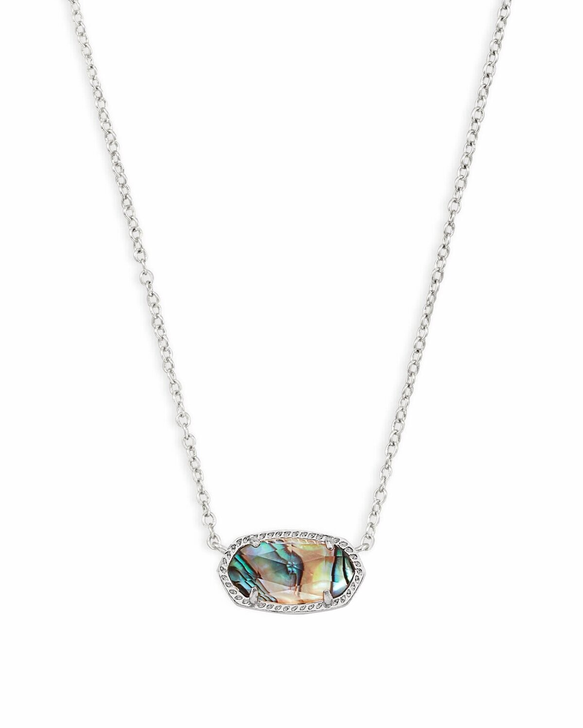 Elisa Necklace - Abalone Shell/Rhodium