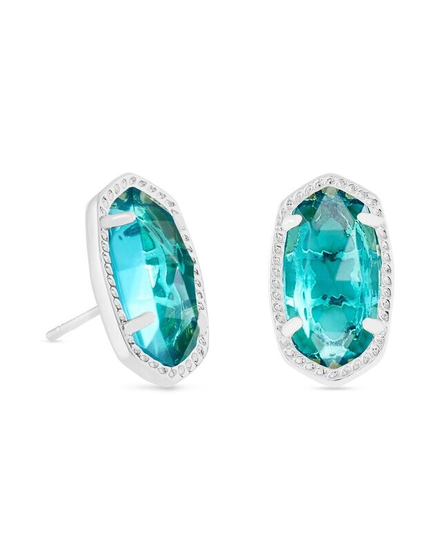 Ellie Earring - London Blue/Rhodium