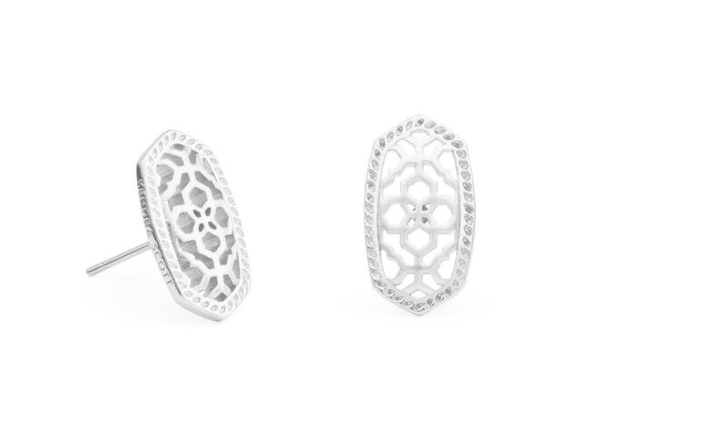 Ellie Earring - Rhodium/Rhodium