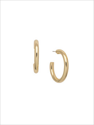 4EFF1BGMTL - Bare Metallic Keeley Hoop Earrings
