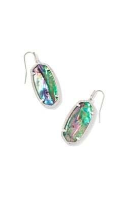 Elle Drop Earrings Rhoidum/Lilac Abalone