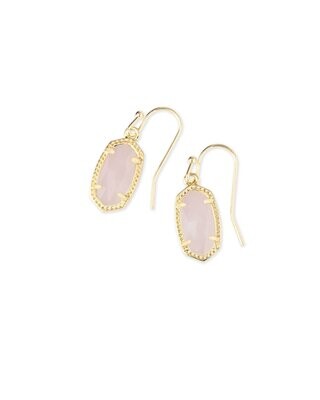 Lee Earring - Rose Quartz/Gold