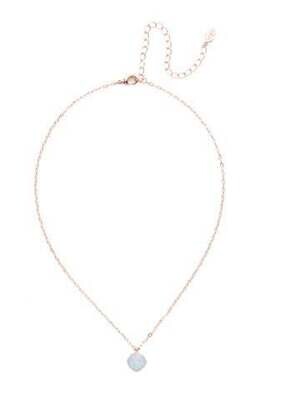 NEP22RGWO - White Opal Siren Pendant Necklace