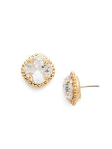 EBX10BGCRY - Crystal Cushion Cut Solitaire Earring