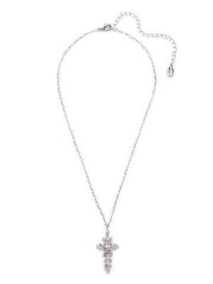 NEX9PDCRY - Crystal Kennedy Cross Pendant Necklace