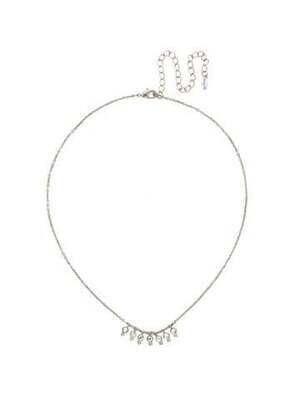 NDN115RHCRY - Crystal Delicate Dots Pendant Necklace