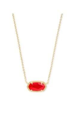Elisa Necklace Gold/Red