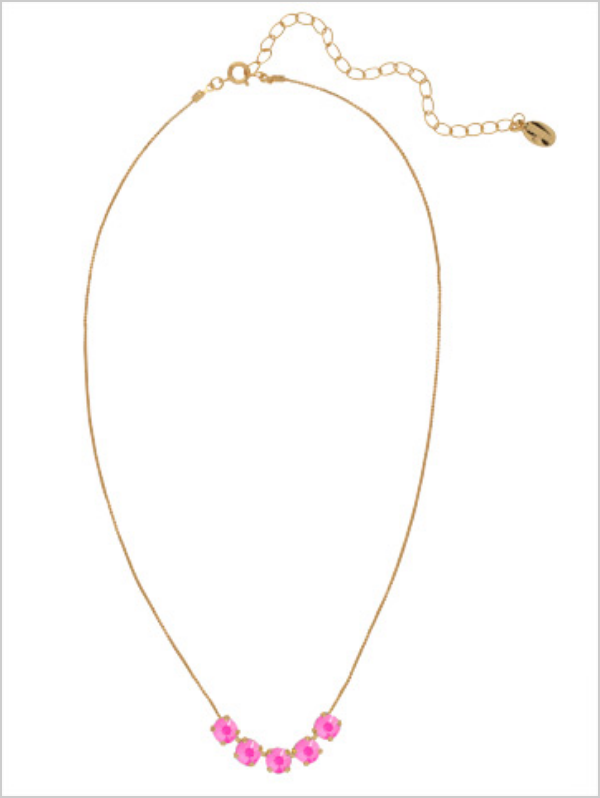 NFC84BGWDW - Wild Watermelon Shaughna Tennis Necklace