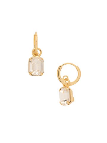 EFS34BGCRY - Crystal Octavia Huggie Hoop Earrings