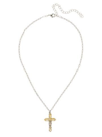 NFY9PDLZ - Lemon Zest Clarissa Cross Pendant Necklace