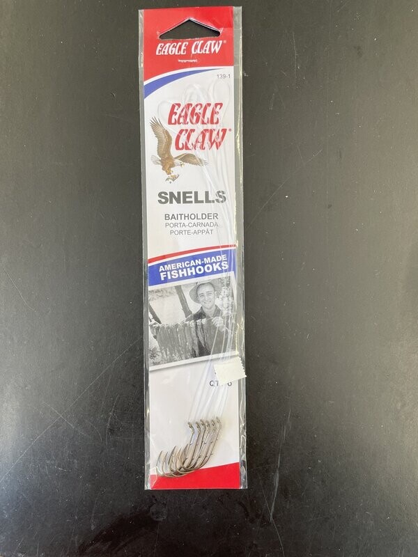 Eagle Claw Baitholder Snelled Hook